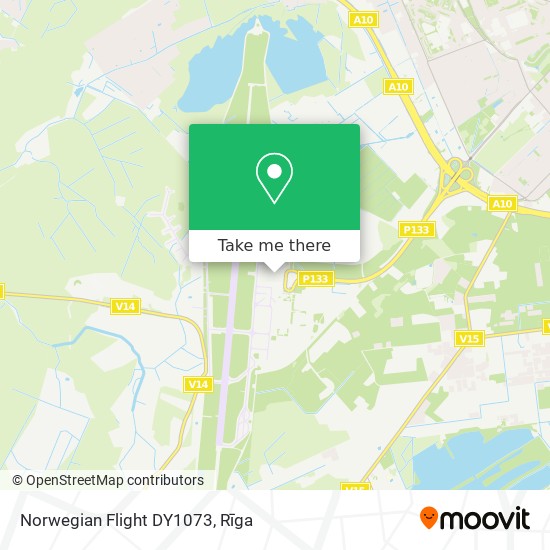 Карта Norwegian Flight DY1073