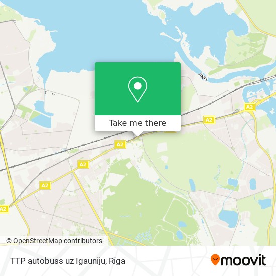 Карта TTP autobuss uz Igauniju