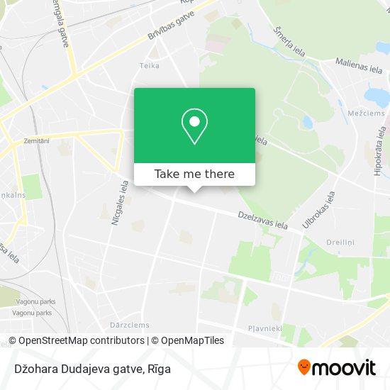 Džohara Dudajeva gatve map