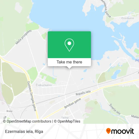 Карта Ezermalas iela