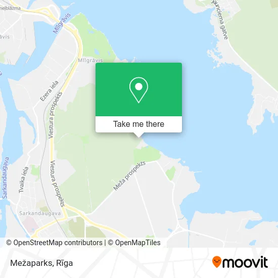 Карта Mežaparks