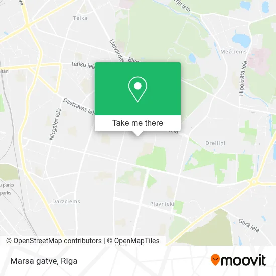 Marsa gatve map