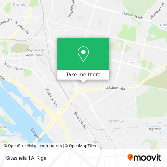 Sitas iela 1A map