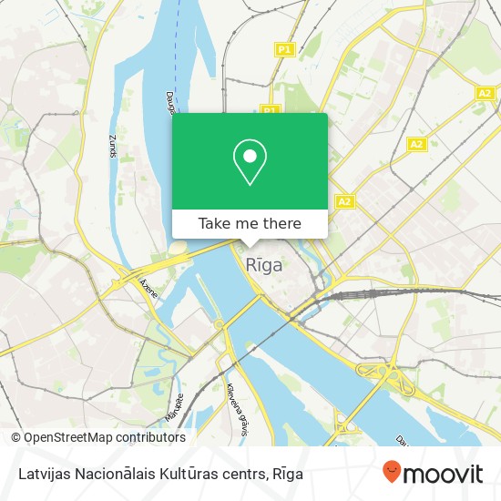 Latvijas Nacionālais Kultūras centrs map