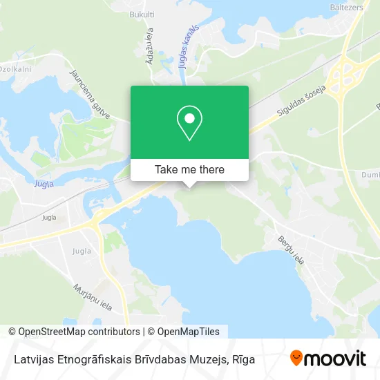 Карта Latvijas Etnogrāfiskais Brīvdabas Muzejs
