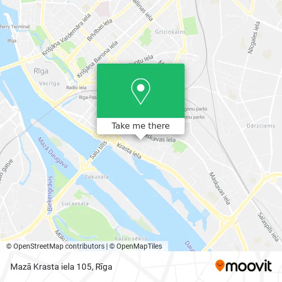 Mazā Krasta iela 105 map
