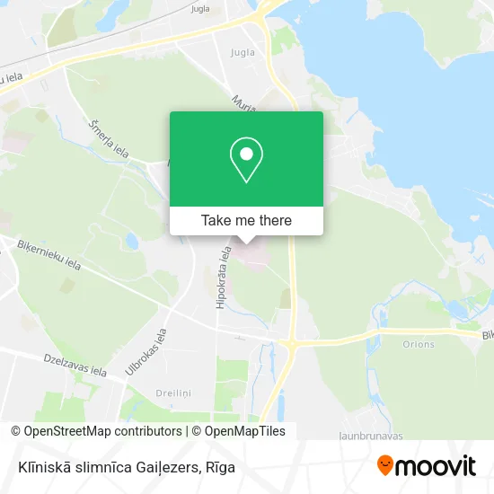 Карта Klīniskā slimnīca Gaiļezers