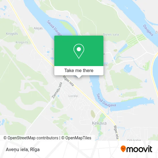 Aveņu iela map