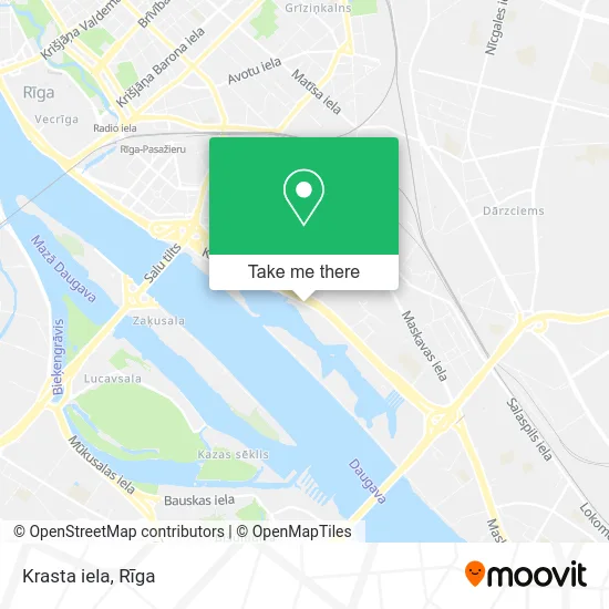 Карта Krasta iela