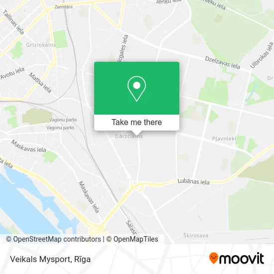 Veikals Mysport map
