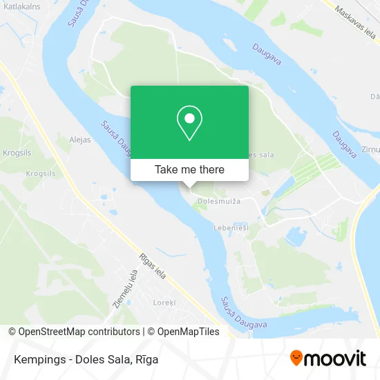 Kempings - Doles Sala map