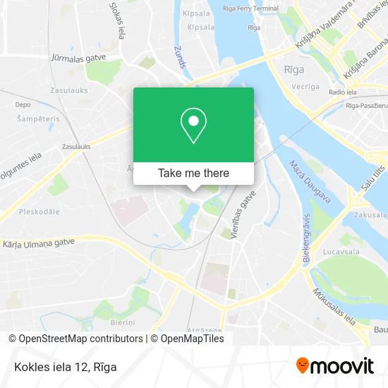 Kokles iela 12 map