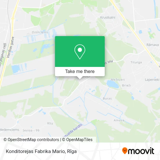 Карта Konditorejas Fabrika Mario