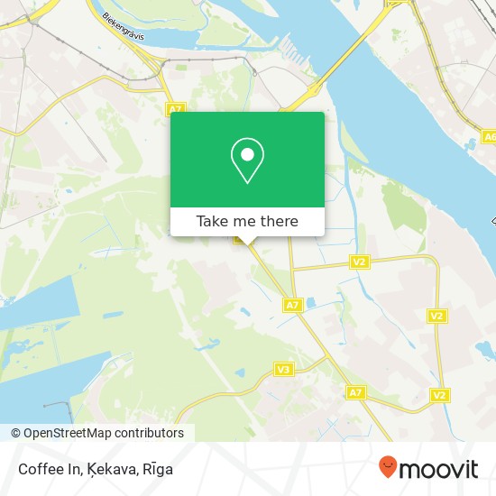 Карта Coffee In, Ķekava