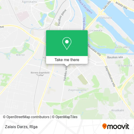 Карта Zalais Darzs