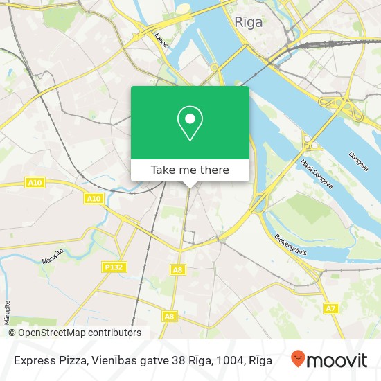 Express Pizza, Vienības gatve 38 Rīga, 1004 map