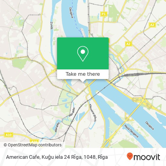 American Cafe, Kuģu iela 24 Rīga, 1048 map