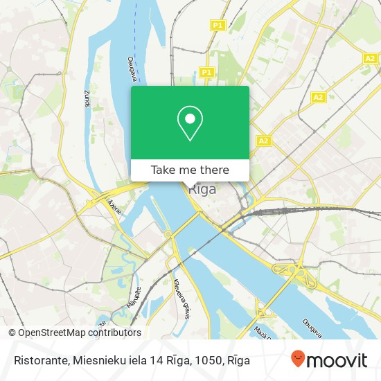 Ristorante, Miesnieku iela 14 Rīga, 1050 map