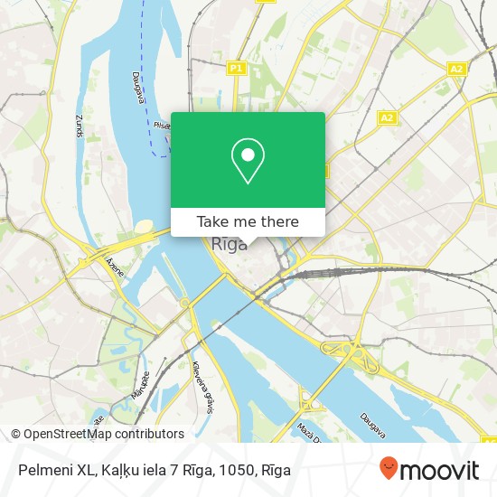 Pelmeni XL, Kaļķu iela 7 Rīga, 1050 map