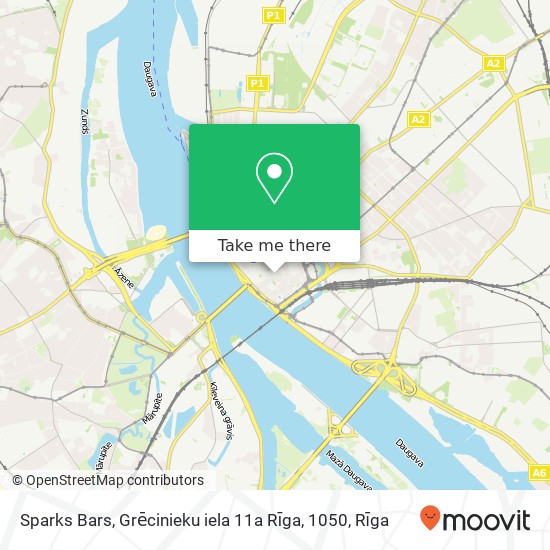 Sparks Bars, Grēcinieku iela 11a Rīga, 1050 map