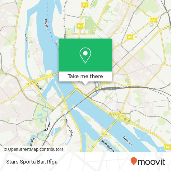 Stars Sporta Bar map