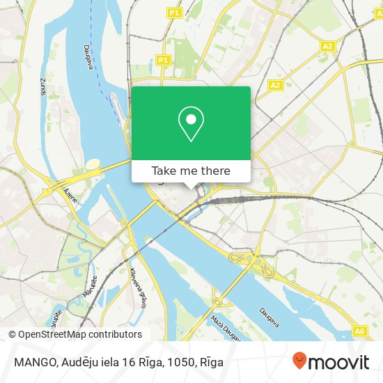 Карта MANGO, Audēju iela 16 Rīga, 1050