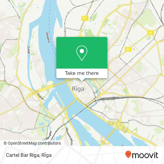 Cartel Bar Riga map