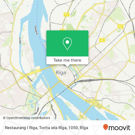 Restaurang I Riga, Torņa iela Rīga, 1050 map