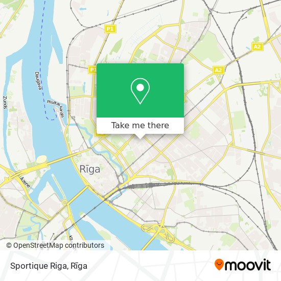 Sportique Riga map