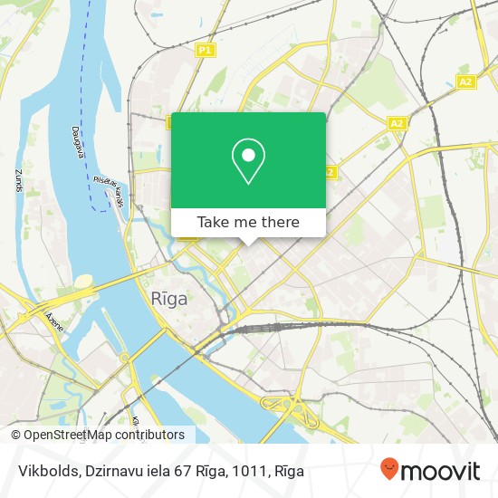 Карта Vikbolds, Dzirnavu iela 67 Rīga, 1011
