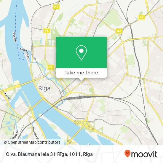 Olva, Blaumaņa iela 31 Rīga, 1011 map