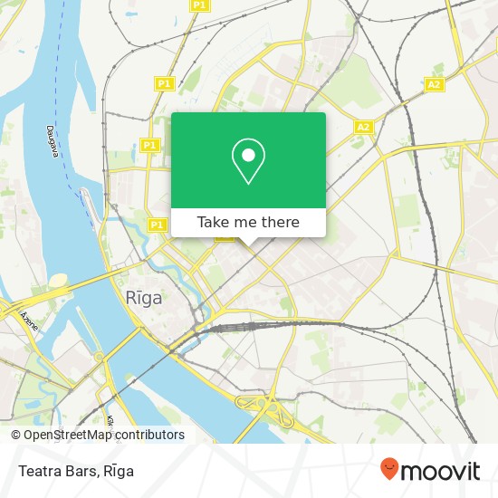 Teatra Bars map