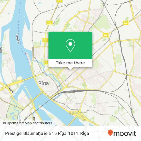 Карта Prestige, Blaumaņa iela 16 Rīga, 1011