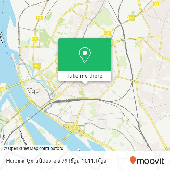 Harbina, Ģertrūdes iela 79 Rīga, 1011 map