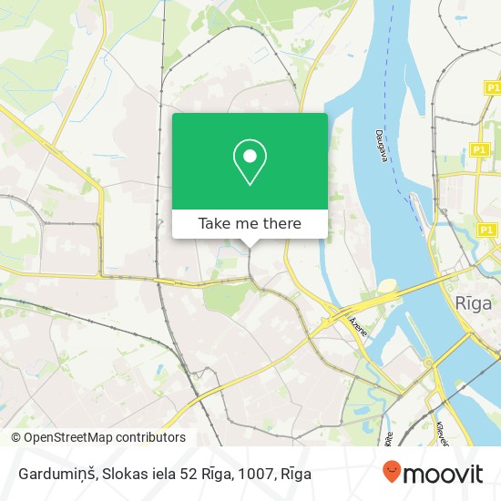 Карта Gardumiņš, Slokas iela 52 Rīga, 1007