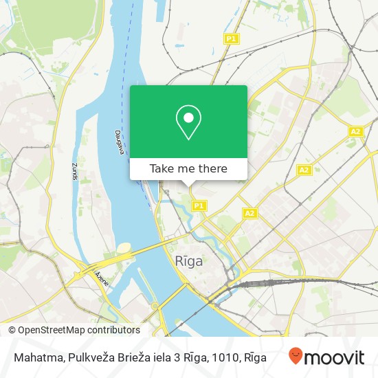 Mahatma, Pulkveža Brieža iela 3 Rīga, 1010 map
