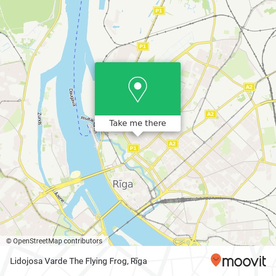Lidojosa Varde The Flying Frog map