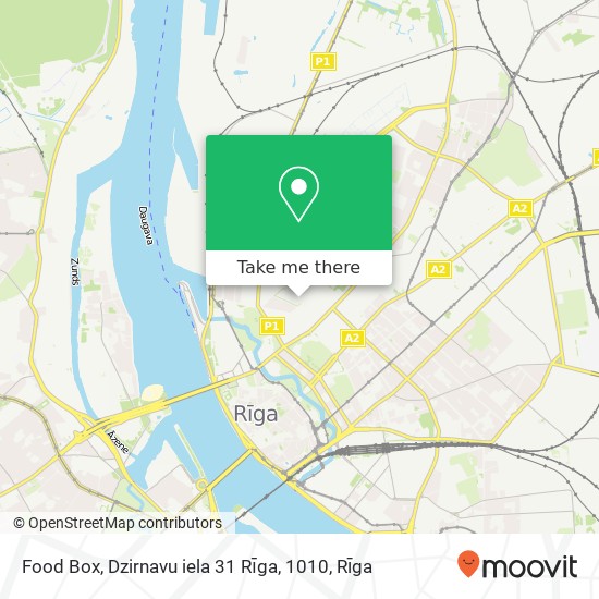 Food Box, Dzirnavu iela 31 Rīga, 1010 map