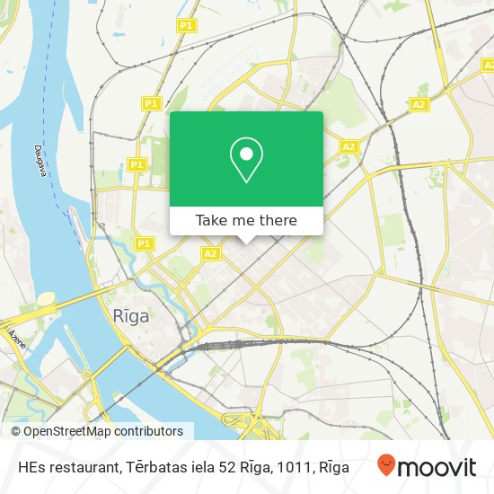 HEs restaurant, Tērbatas iela 52 Rīga, 1011 map