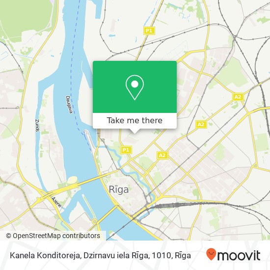 Kanela Konditoreja, Dzirnavu iela Rīga, 1010 map