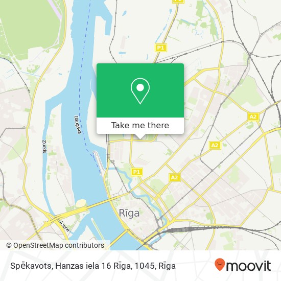 Карта Spēkavots, Hanzas iela 16 Rīga, 1045