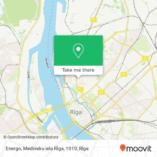 Карта Energo, Mednieku iela Rīga, 1010