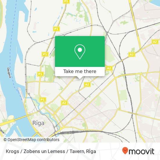 Krogs / Zobens un Lemess / Tavern map