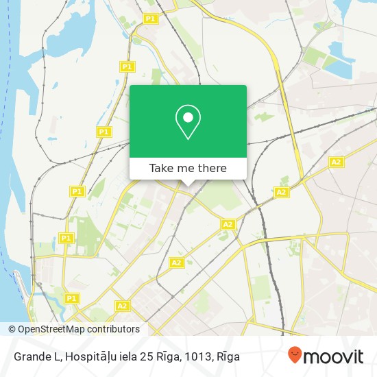 Grande L, Hospitāļu iela 25 Rīga, 1013 map
