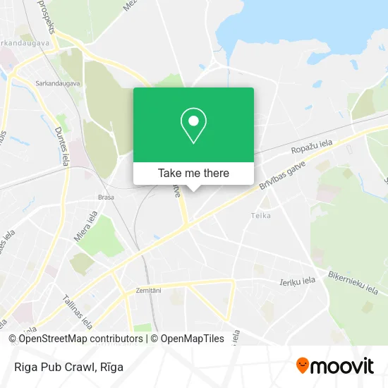 Карта Riga Pub Crawl