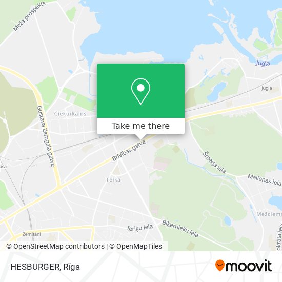 HESBURGER map