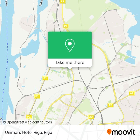 Карта Unimars Hotel Riga