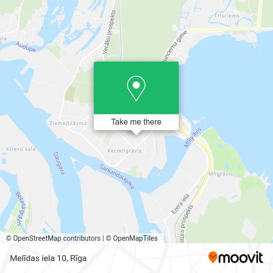 Melīdas iela 10 map