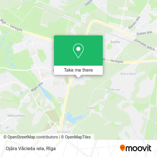 Карта Ojāra Vācieša iela