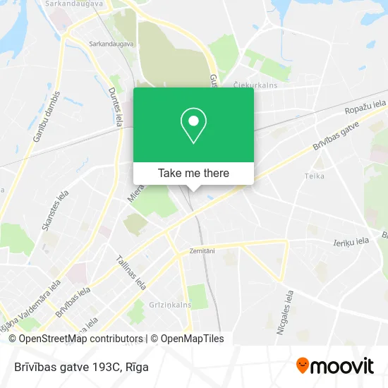 Карта Brīvības gatve 193C